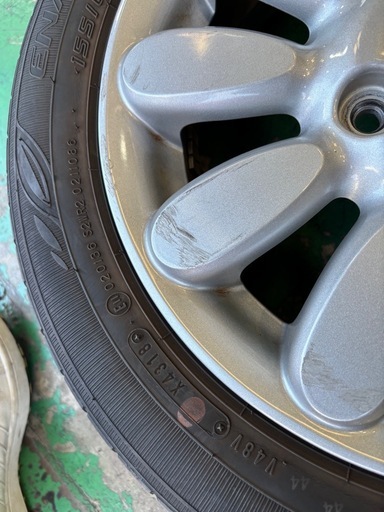 ラパン　14インチ　ホイール　純正　タイヤ　155/65R14