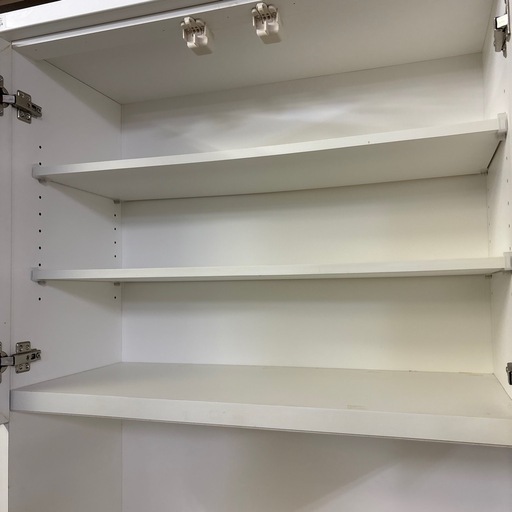【ジャングル深井店】ニトリ CLAUDE120 3枚扉システムキッチンボード 白 ホワイト 収納家具 キッチン家具【FU1235】