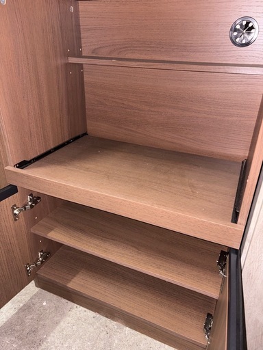 B2306 レンジボード　食器棚　上下分割可　観音開き BTM 食器棚 上下分離可能 レンジ台 キッチンラック キッチンカウンター 