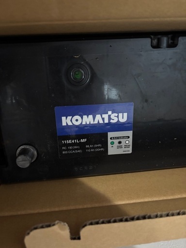 KOMATSU純正バッテリー 2個セット115E41L-MF  