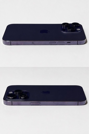 【美品】iPhone 14 Pro 128GB ディープ・パープル｜純正カメラ交換済｜純正BMS移植｜バッテリー100%