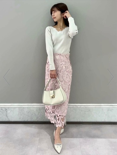 CELFORD ハートレースタイトスカート WEB限定サイズ】ハートレースタイトスカート(SKIRT（スカート 