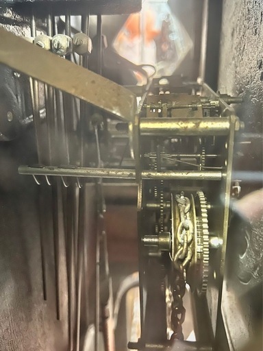●昭和レトロ 特大！ 振り子時計「SUNG KWANG」 Pioneer (パイオニア) 分銅式 (重り)アンティーク風の壁掛け時計　
