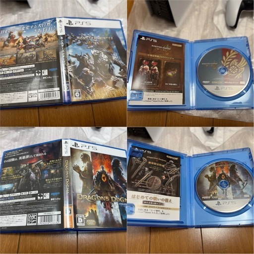 【美品】PS5本体(箱付・完品)＋?人気ソフト4本＋収納バッグ＋カバー