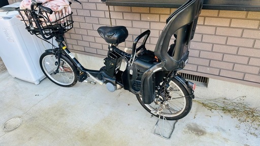 【中古・現状渡し】 Panisonic電動ママチャリ後子ども乗せ付 Panasonic（パナソニック） 子供乗せ 電動アシスト自転車 後ろ乗せ 2人 