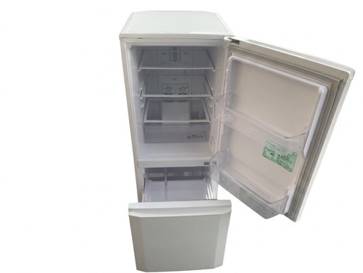 ?三菱 146L 2ドア冷蔵庫 MR-P15ED-KW 一人暮らしにおすすめ
