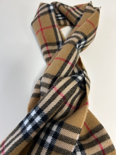 バーバリーズBurberrysマフラー ストール ショールスカーフブラウン茶色ベージュ ノバチェック ウール毛100％