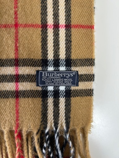 バーバリーズBurberrysマフラー ストール ショールスカーフブラウン茶色ベージュ ノバチェック ウール毛100％