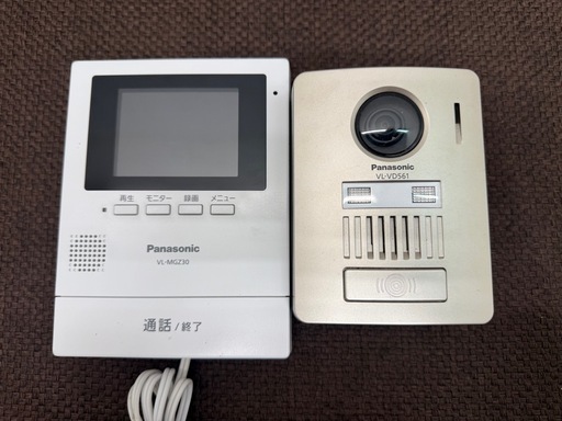 パナソニック　Panasonic　ワイヤレス　テレビドアホン　モニター壁掛け式　VL-MGZ30