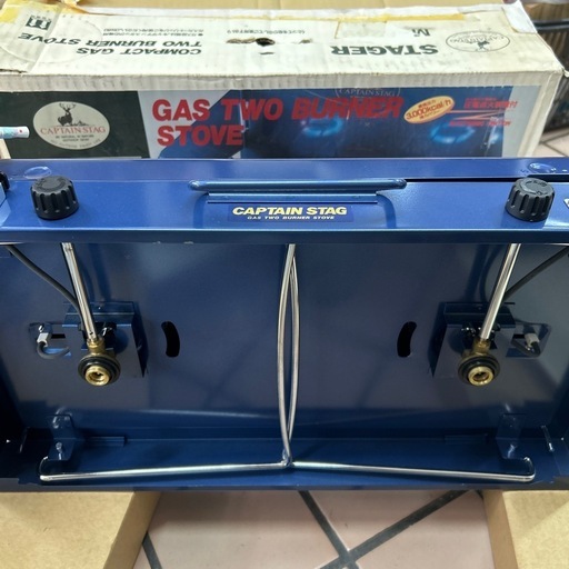 新品CAPTAIN STAG コンパクト ガスツーバーナーストーブ M-8249
