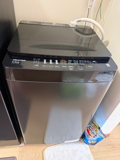 Hisense洗濯機  
5.5kg 全自動洗濯機 ホワイト HW-T55J [洗濯5.5kg /上開き /簡易乾燥(送風機 