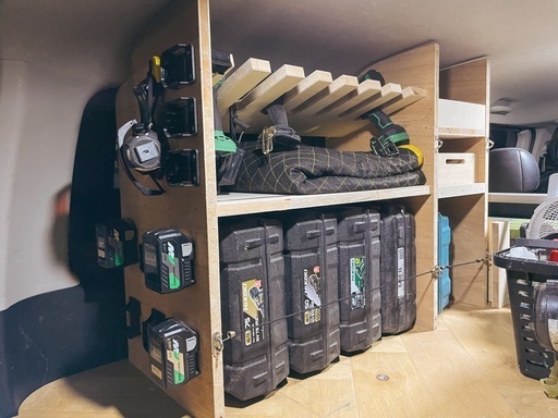 ハイエース工具収納棚　値下げ可