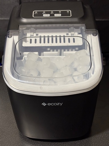 家庭用製氷機ECOZY
 製氷機 家庭用 高速製氷機 最速6分 自動洗浄機能付き 2サイズの氷 
