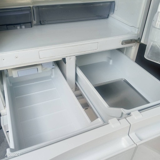 A6n4t1  送料設置無料　三菱 自動製氷機能付き大型冷蔵庫　5ドア　455L