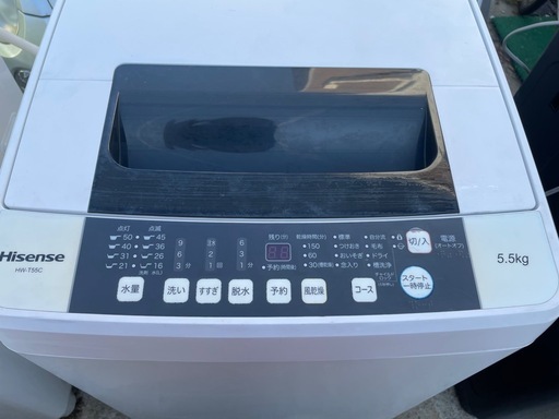Hisense洗濯機　2019年製