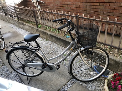 26インチ自転車　　　　シルバー