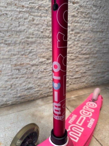 M-cro  ミニ　LED スクーター　ピンク