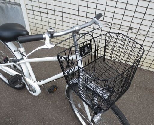 26インチ 自転車 ホワイト 切替無し ライト/鍵付き ママチャリ 札幌 北20条店