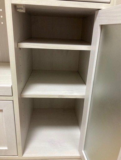 【美品】食器棚　ホワイト