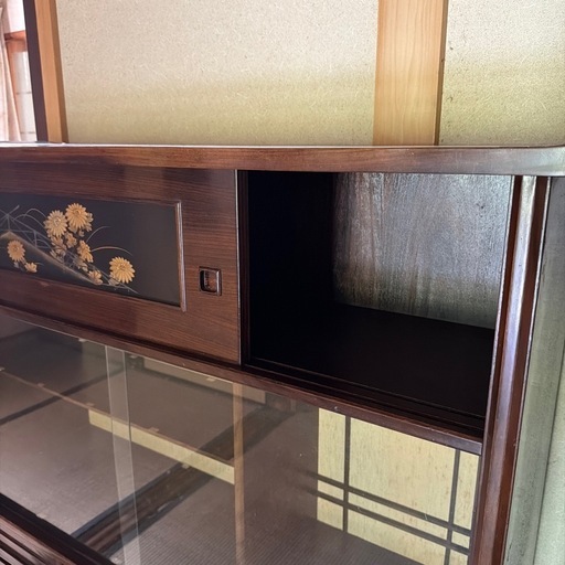 今週末引取優先/1000円】昭和レトロな茶箪笥（茶棚・和ダンス）飾り棚