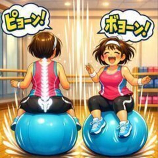 ガチガチ首コリ・腰のいたみは？首⁺背をまっすぐイス
