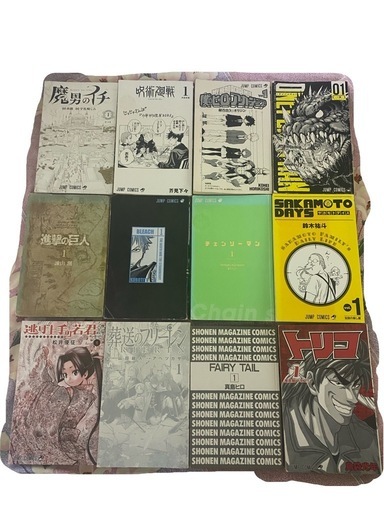 漫画　初版　1巻セット　進撃の巨人、呪術廻船、魔男のイチ　他全12冊