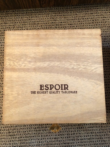 ESPOIR (最高級洋食器) Japanese Espoir Martian Original 12 Piece Gold Plated Silverware 