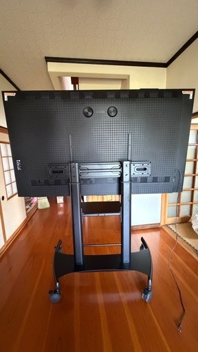 【美品/2025年製】TCL 85インチ 4Kチューナー内蔵液晶テレビ＋高級スタンド【総額25.5万→16万/配達可】