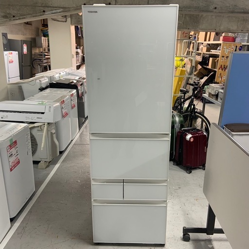 2021年製　東芝　5ドア冷蔵庫　411L GR-T41GXK　