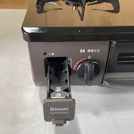 中古品 2口 ガスコンロ 都市ガス KSR562BKR グリル未使用 