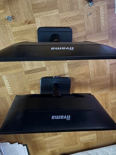 iiyama ProLite XU2390HS 23型ワイド液晶モニター 2台＋モニタースタンド