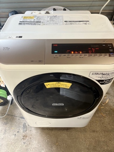 HITACHI.ドラム式洗濯機.12キロ