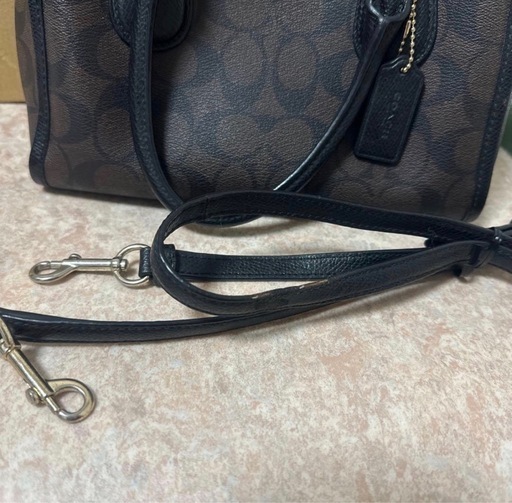 美品　COACH コーチ シグネチャー 2way ハンドバッグ ショルダーバッグ