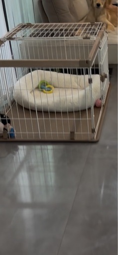 アイリスオーヤマ 犬 サークル ペットゲージ  屋根付き　SWS-1200 ナチュラル