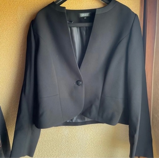 ブラックフォーマル 喪服 礼服 ワンピーススーツ ジャケット セットアップ　17号