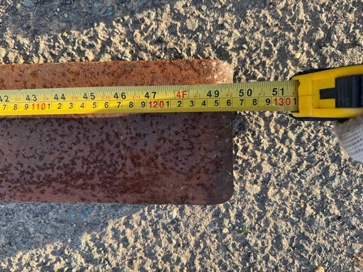 フォークリフト　長爪　4.5mm厚
