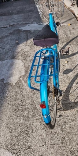 26インチ自転車変速付パンクしないママチャリ青 (ゆう) 手稲の自転車