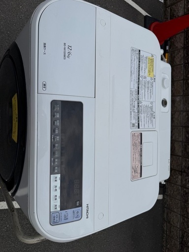 【整備済み・別府市】日立 ドラム式洗濯乾燥機 BD-NX120BE5L 12kg/6kg 2018年製 ビッグドラム 分解洗浄済み 
