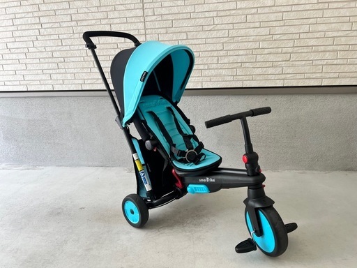 【美品】屋根付き三輪車　折りたたみ　コンパクト　