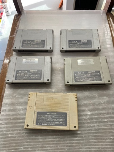スーパーファミコン 裸カセット5本まとめ 幽遊白書FINAL ガンハザード DBZ 魂斗羅 アルカノイド