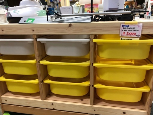 ●販売終了●※値下げしました※ケース欠品　IKEA    おもちゃ収納　棚　ラック 中古品