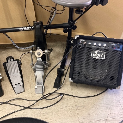 動作品 YAMAHA ヤマハ 電子ドラムセット DTXPRESS 初代 イス 説明書 アンプ付き