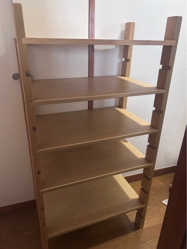 木製ラック (みいさん) 青砥の収納家具《棚、シェルフ》の中古あげます