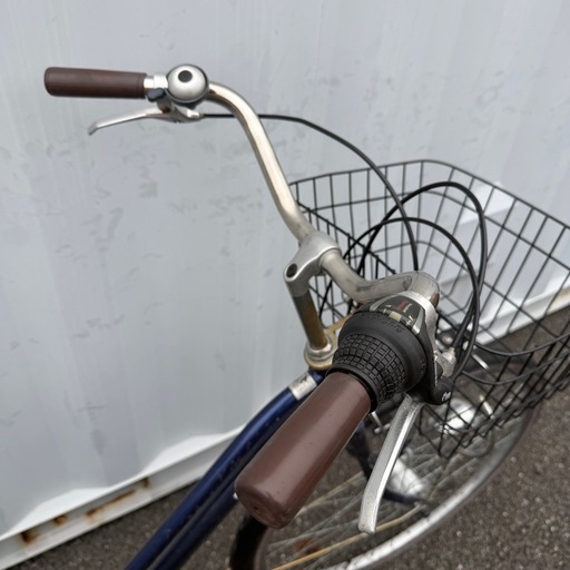 都内/千葉引取】街乗り用自転車 27インチ カゴ/鍵/オートライト/6段