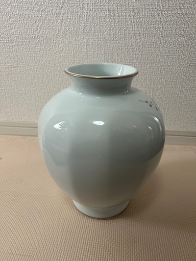 花柄陶器花瓶