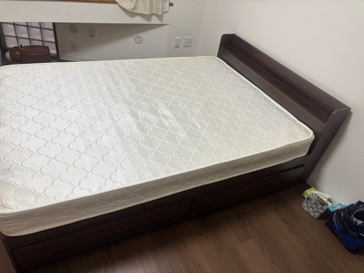 ニトリ ダブルベッド 極美品