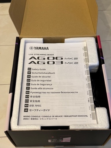 【取引終了】YAMAHA AG03Mk2 ブラック