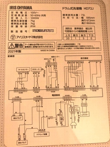 ドラム式洗濯機