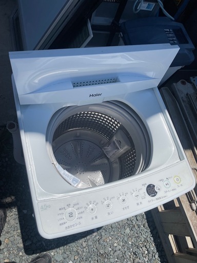 ハイアール JW-E45CE 4.5kg 全自動洗濯機 2021年製 簡易風乾燥付き