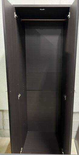3台あり 木製 ワードローブ 収納棚 洋服タンス 幅60cm×奥行55cm×高さ190cm 